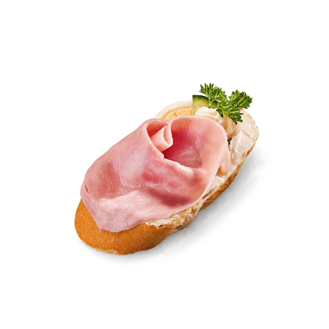 Mini šunkový chlebíček s pomazánkovým máslem
