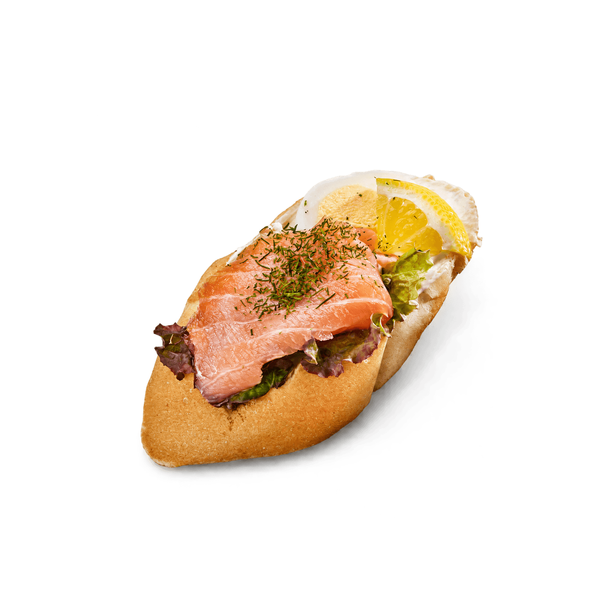 Mini chlebíček s uzeným lososem
