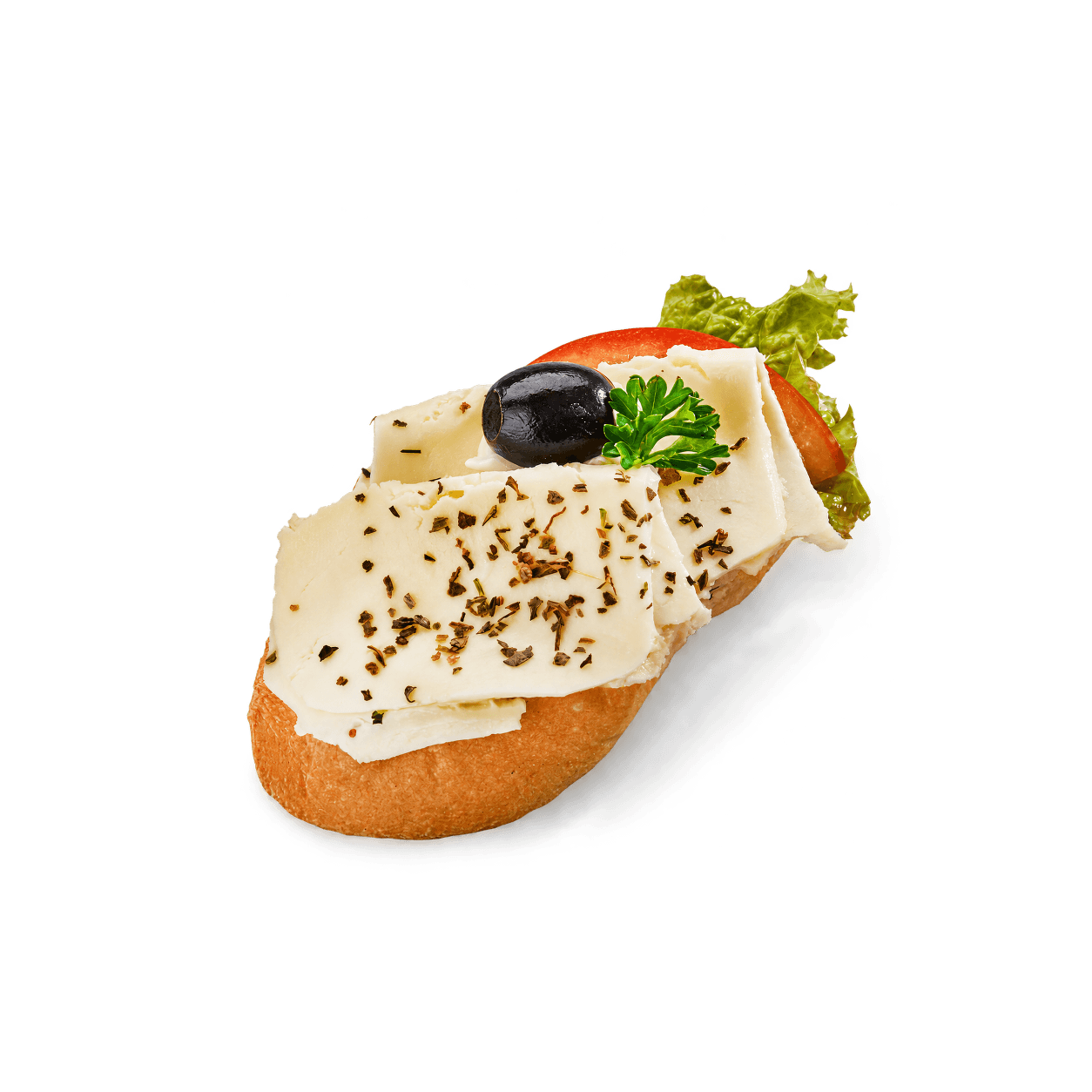Mini chlebíček s mozzarellou a rajčetem