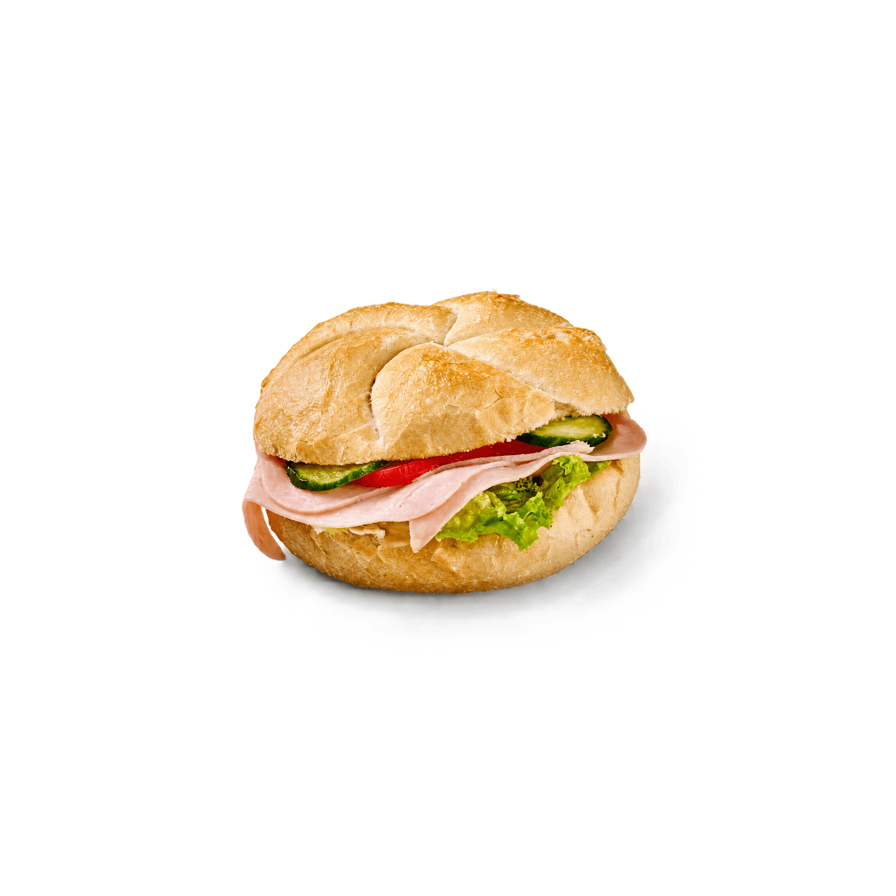 Světlá kaiserka se šunkou
