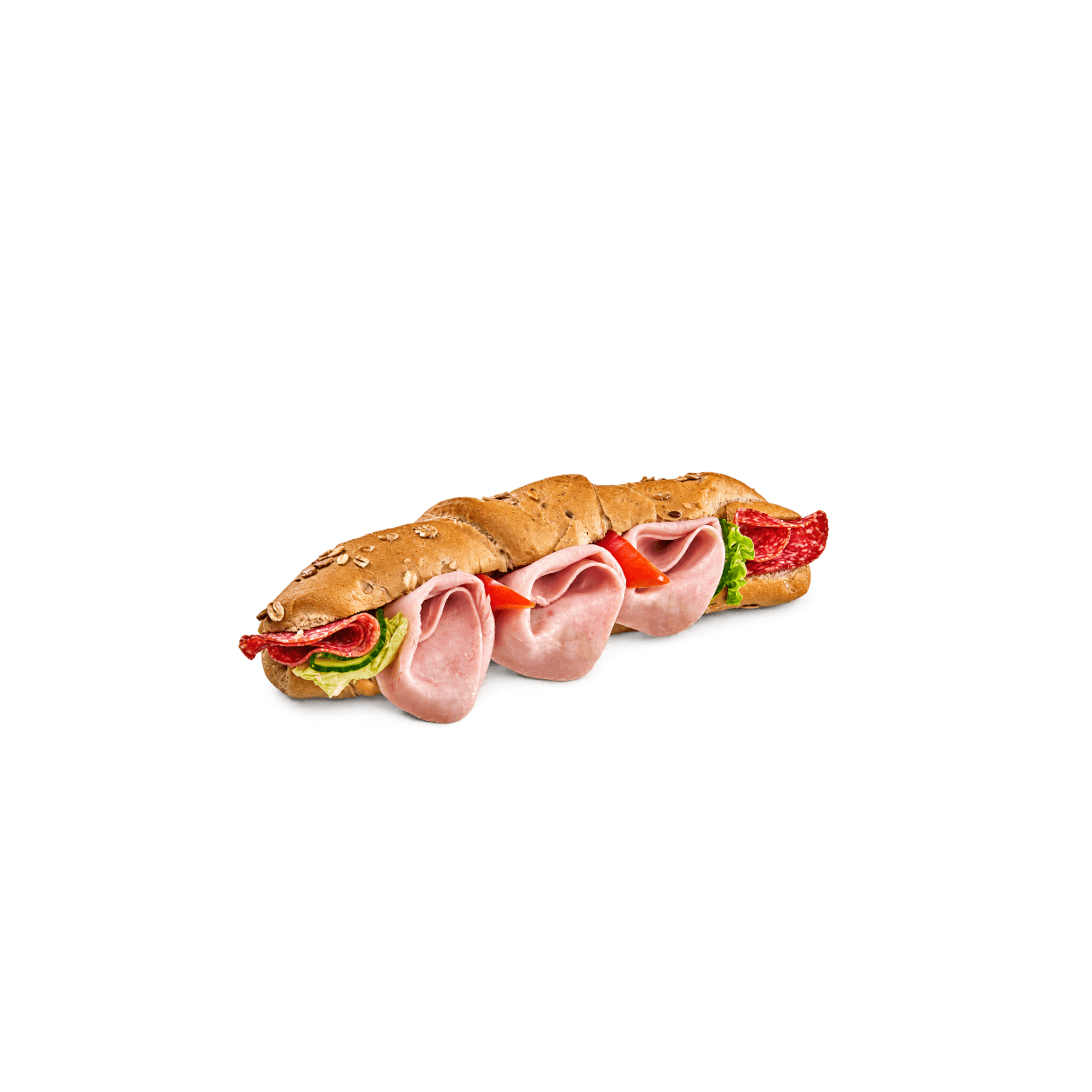 Bagetka XXL se šunkou a herkulesem