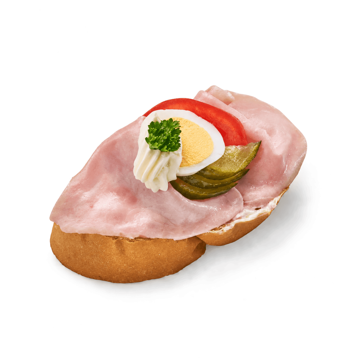 Šunkový chlebíček s pařížským salátem