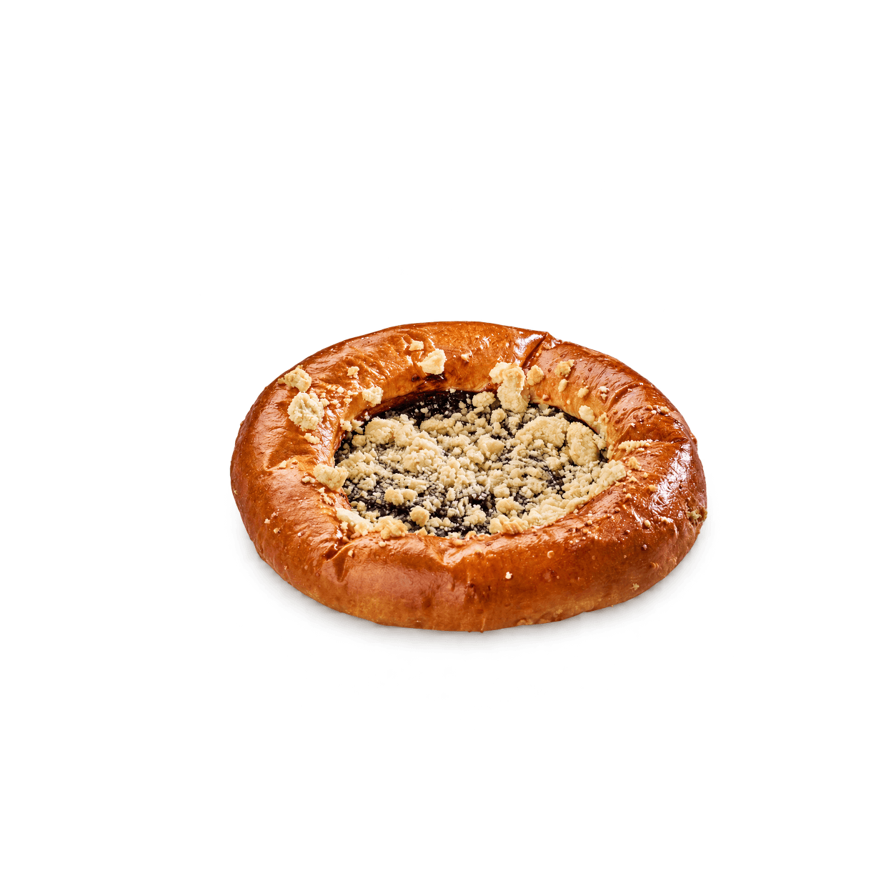 Hanácký koláč s povidly a tvarohem