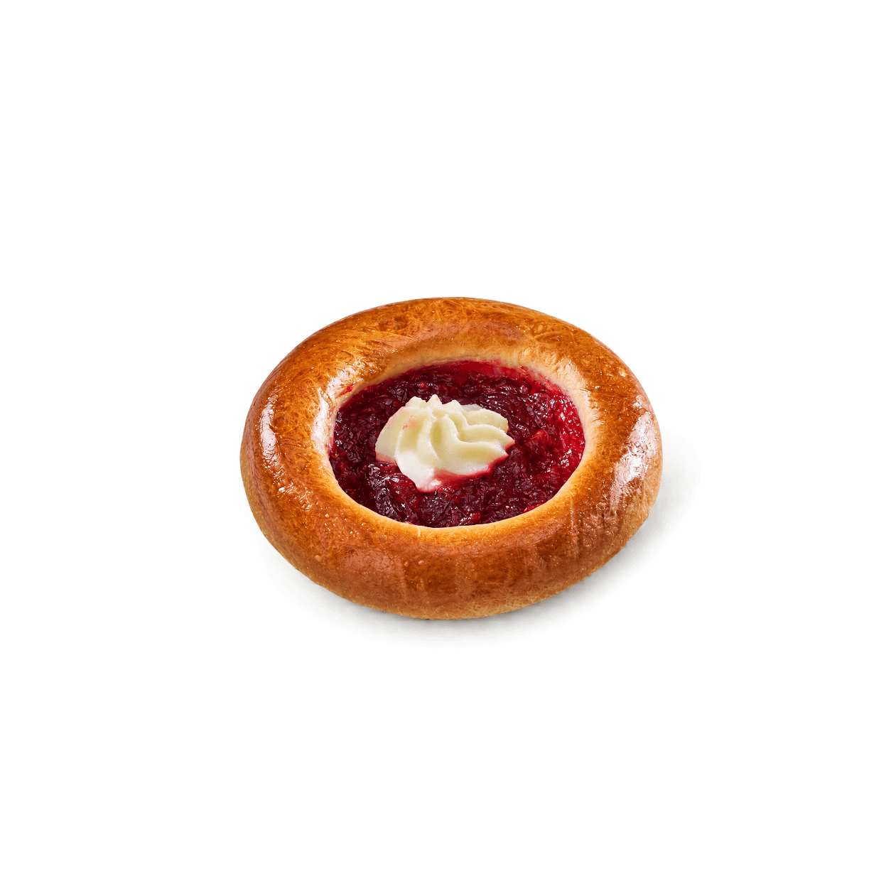 Koláč s višněmi a tvarohem