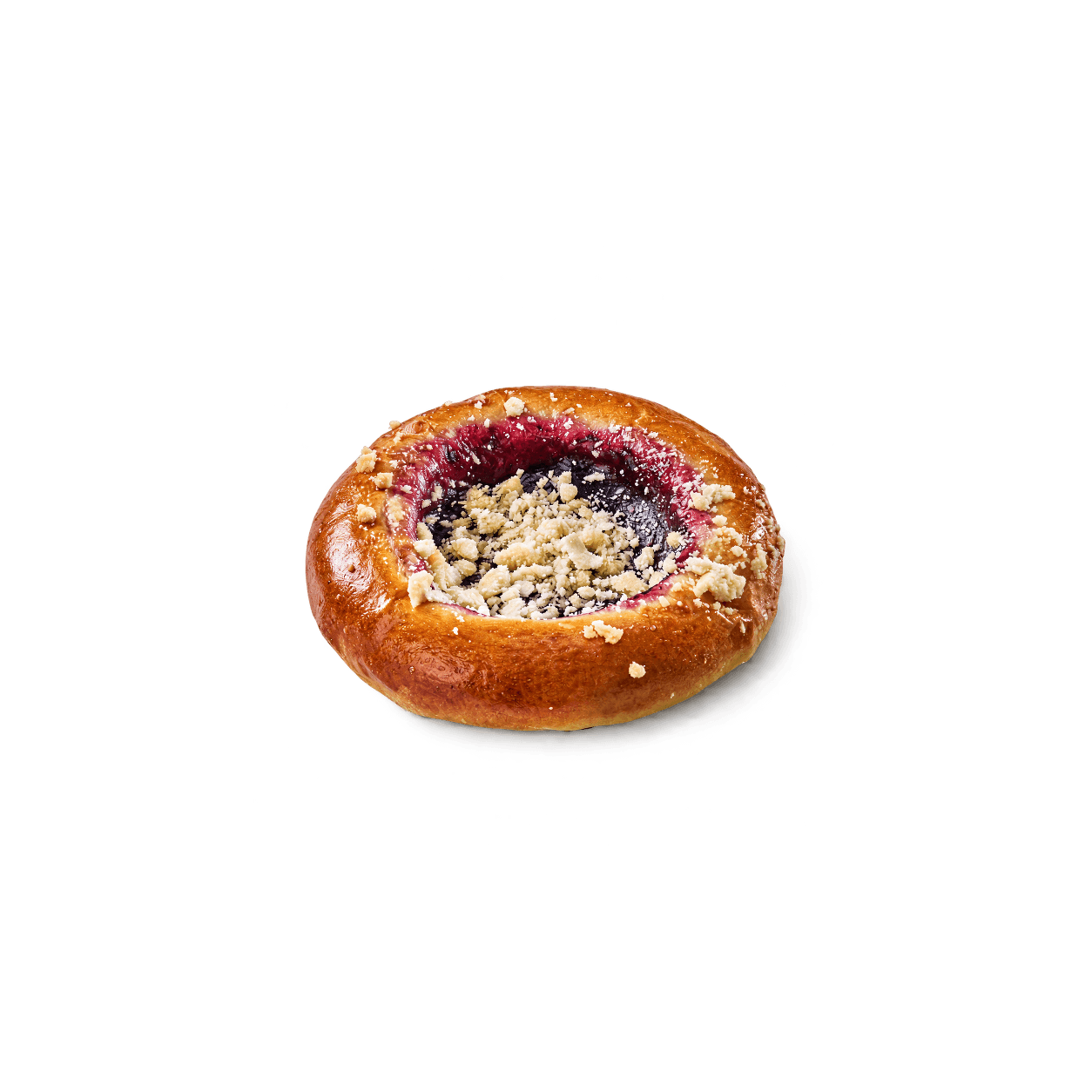 Mini koláček s borůvkami