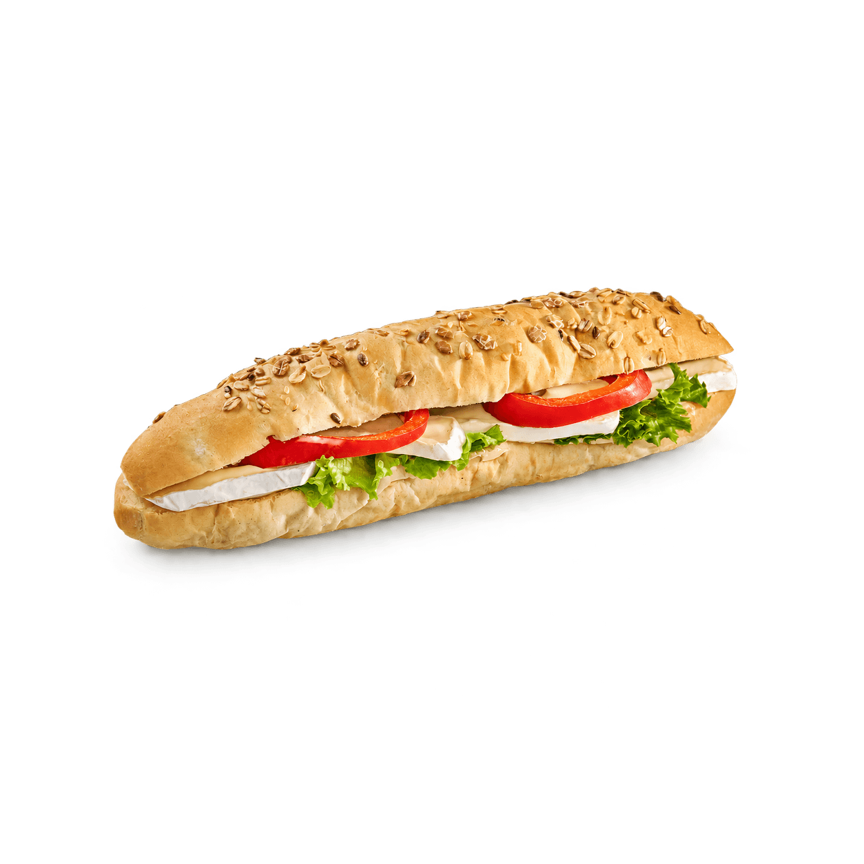 Celozrnná bageta s hermelínem