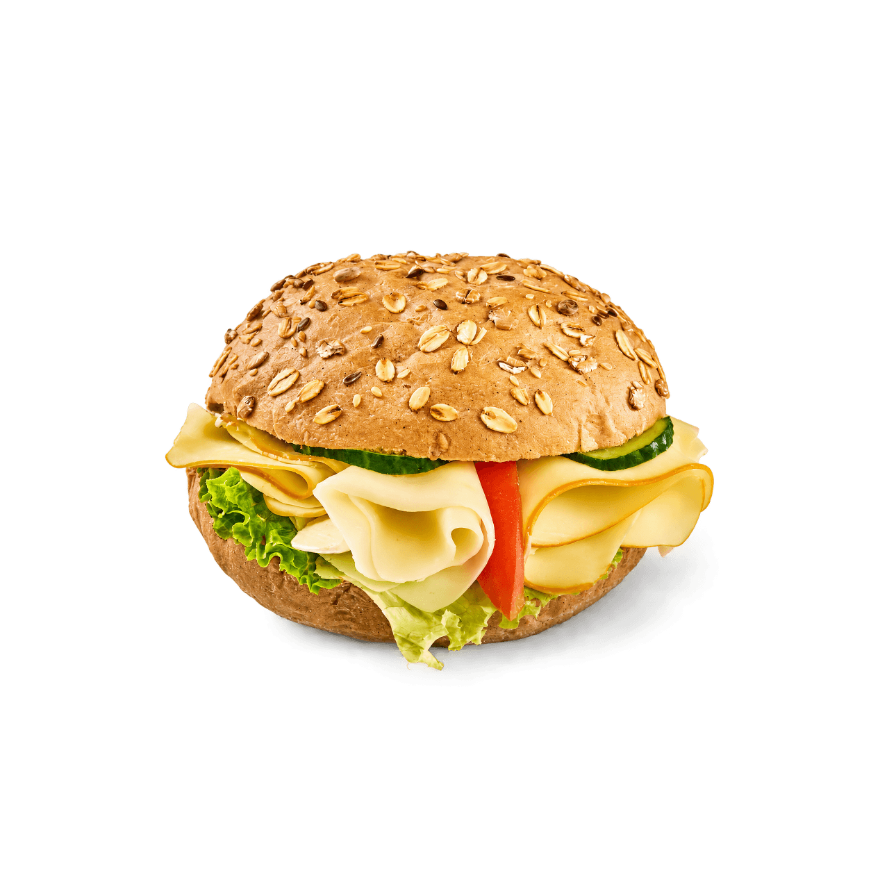 Vícezrnná bulka se čtyřmi sýry
