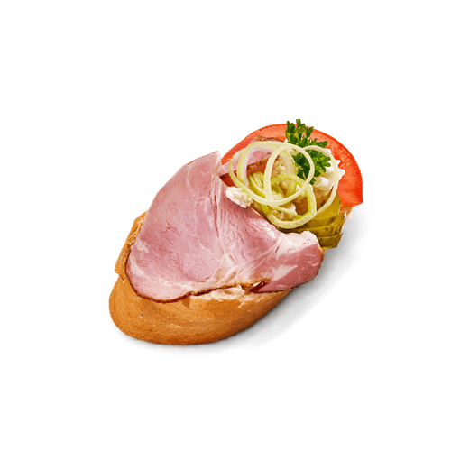 Mini chlebíček s uzenou krkovičkou