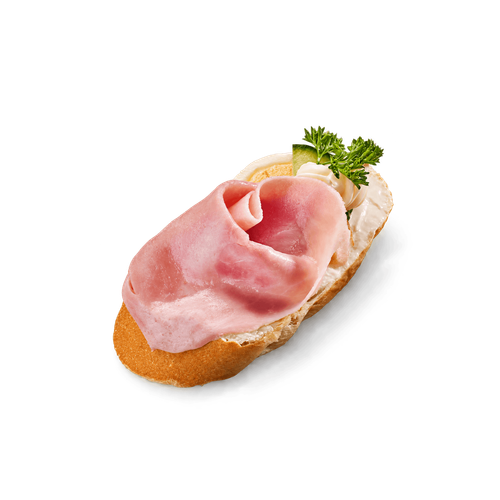 Mini šunkový chlebíček s pomazánkovým máslem