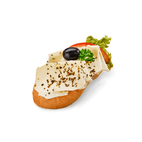 Mini chlebíček s mozzarellou a rajčetem