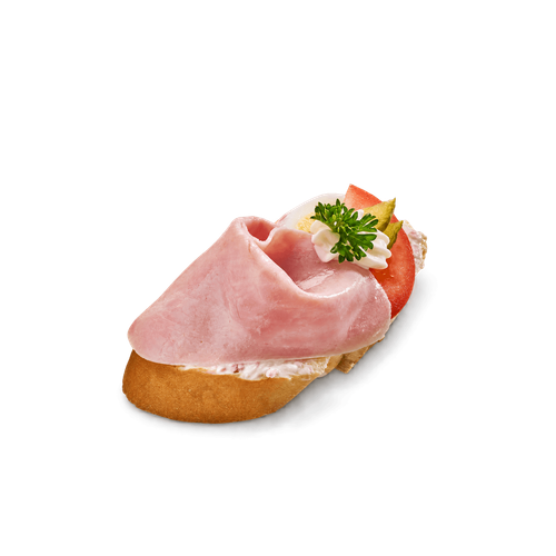 Mini šunkový chlebíček s pařížským salátem