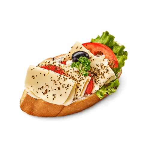 Chlebíček s mozzarellou a rajčetem