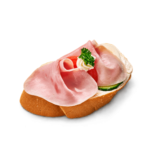 Šunkový chlebíček s pomazánkovým máslem