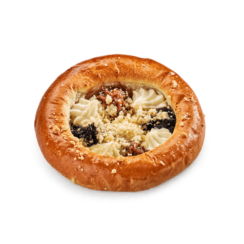 Koláč MIX s mákem, ořechy a tvarohem